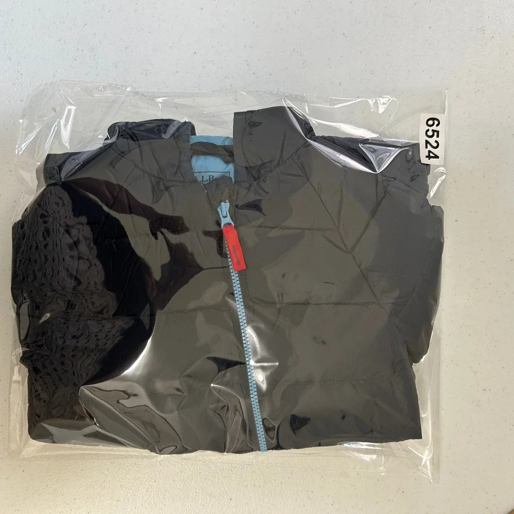 LL Bean Ultralight 650 Down Bunting Navy Blue Infant 6-12M Snowsuit Hooded